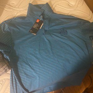 Under Armour Teal PGA Championship Golf Polo. 2017 Quail Hollow